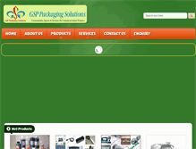 Tablet Screenshot of gsppackagingsolutions.com